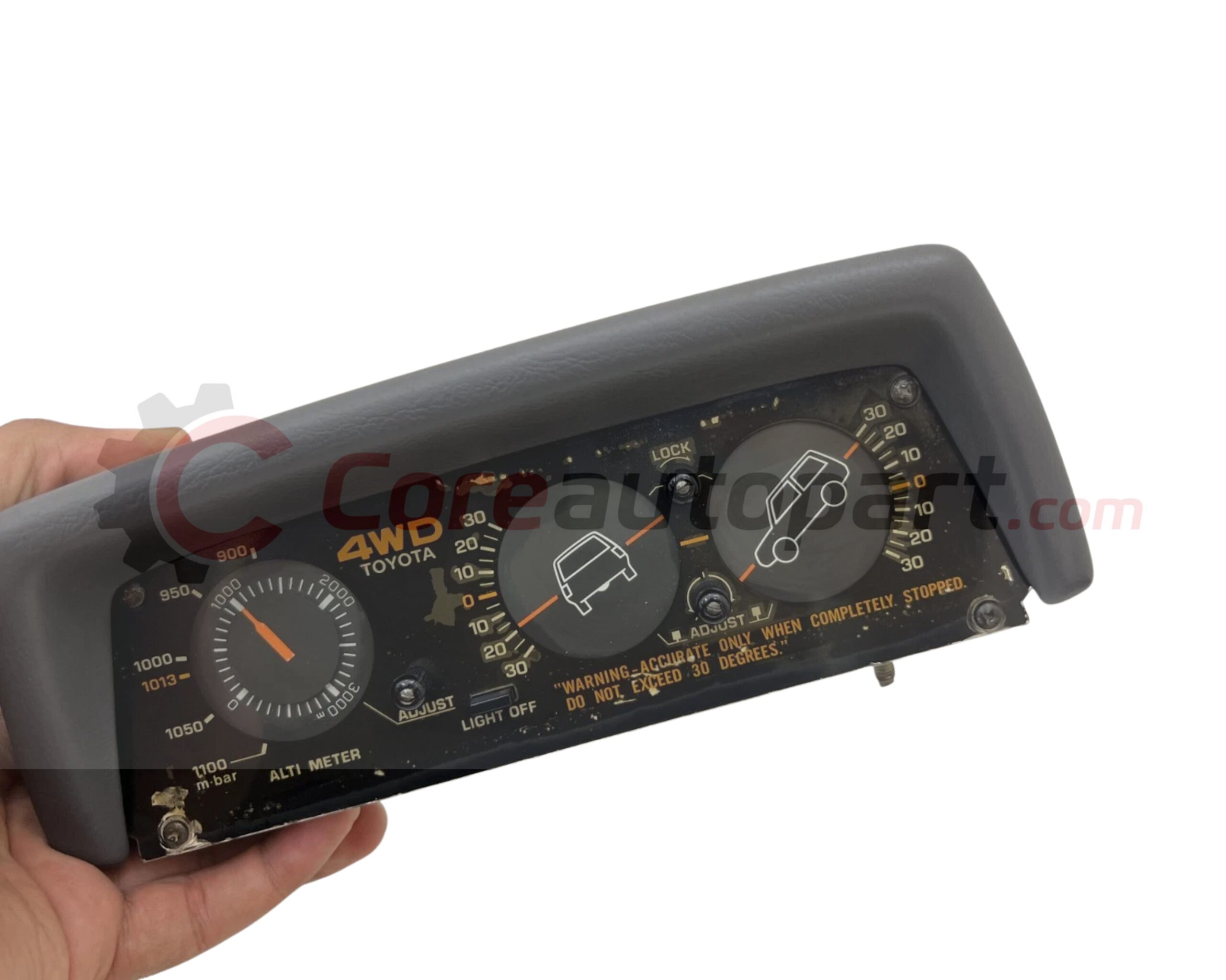 1st gen 4Runner Toyota Hilux1984-88 inclinometer / Altimeter Grey Color - Image 4