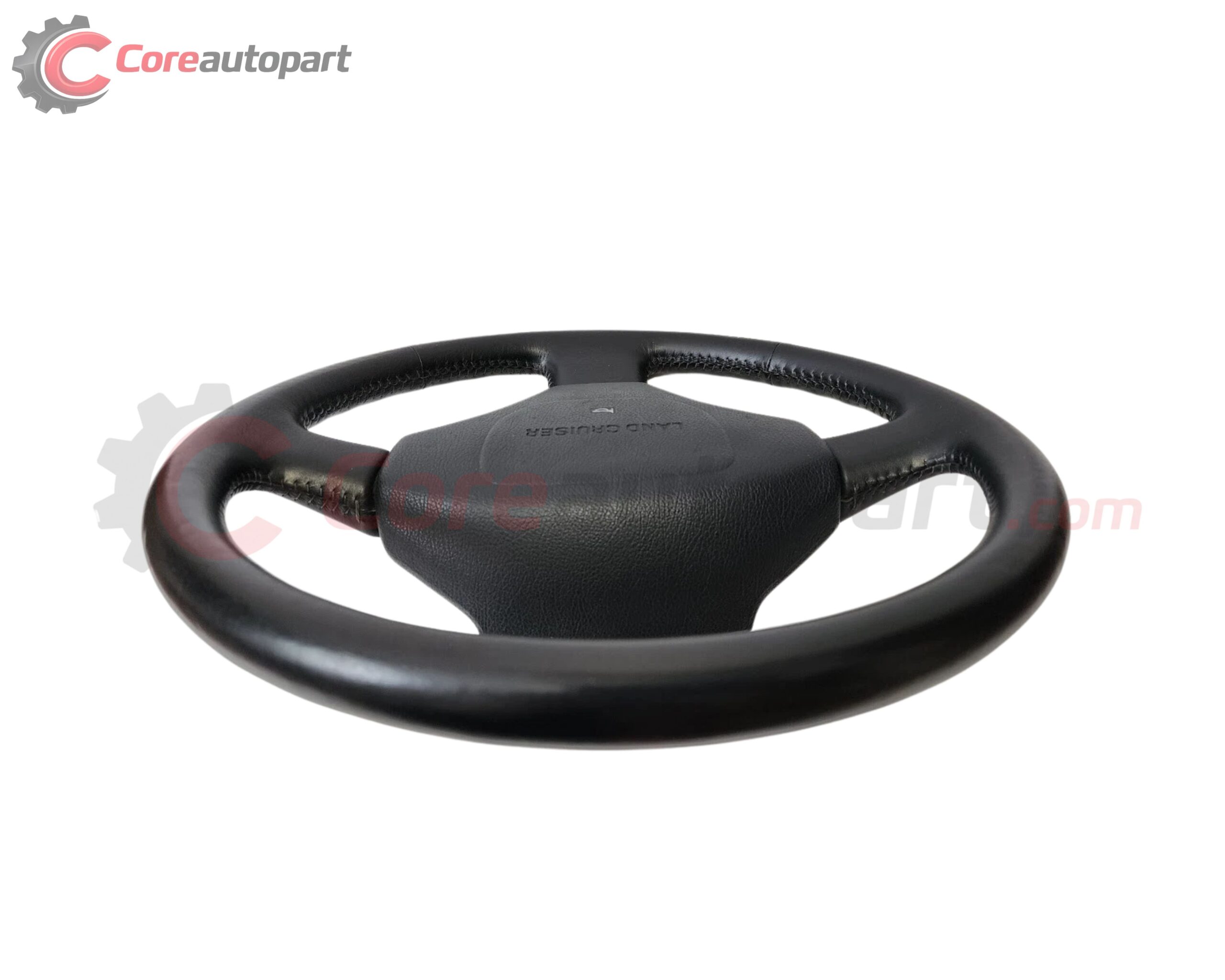 Steering Wheel Toyota Land Cruiser FJ80 Series 1991-1996 Black Color 45100-60170-01 With Horn Pad 45130-60160-01 - Image 2