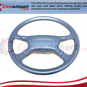 JDM GENUINE TOYOTA CORONA GLXI STEERING WHEEL & HORN PAD - BLUE - 88-92