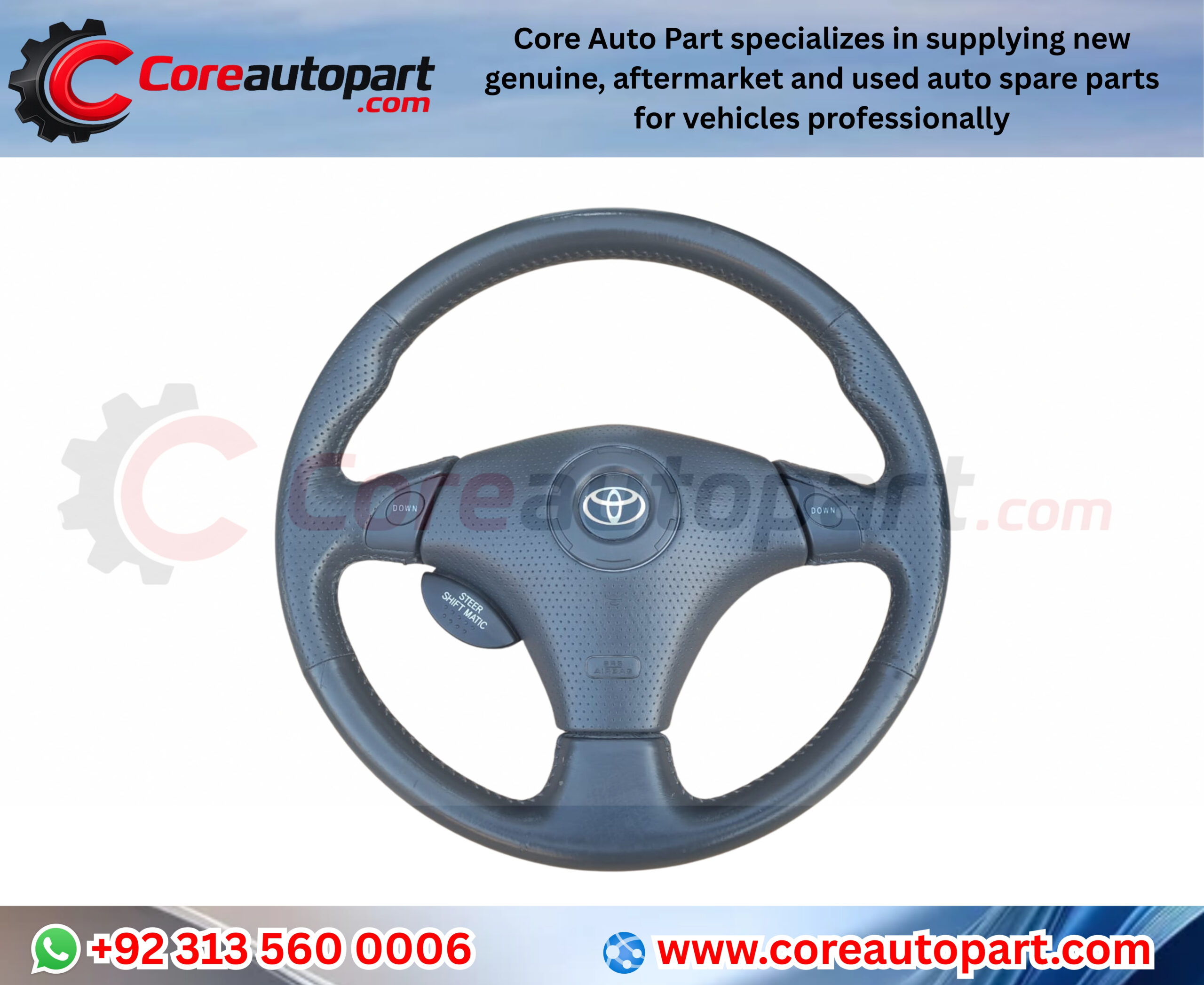 Steering Wheel Toyota Corolla S 2003-2008 Gray-FD12, 45100-02281-B0 S Class