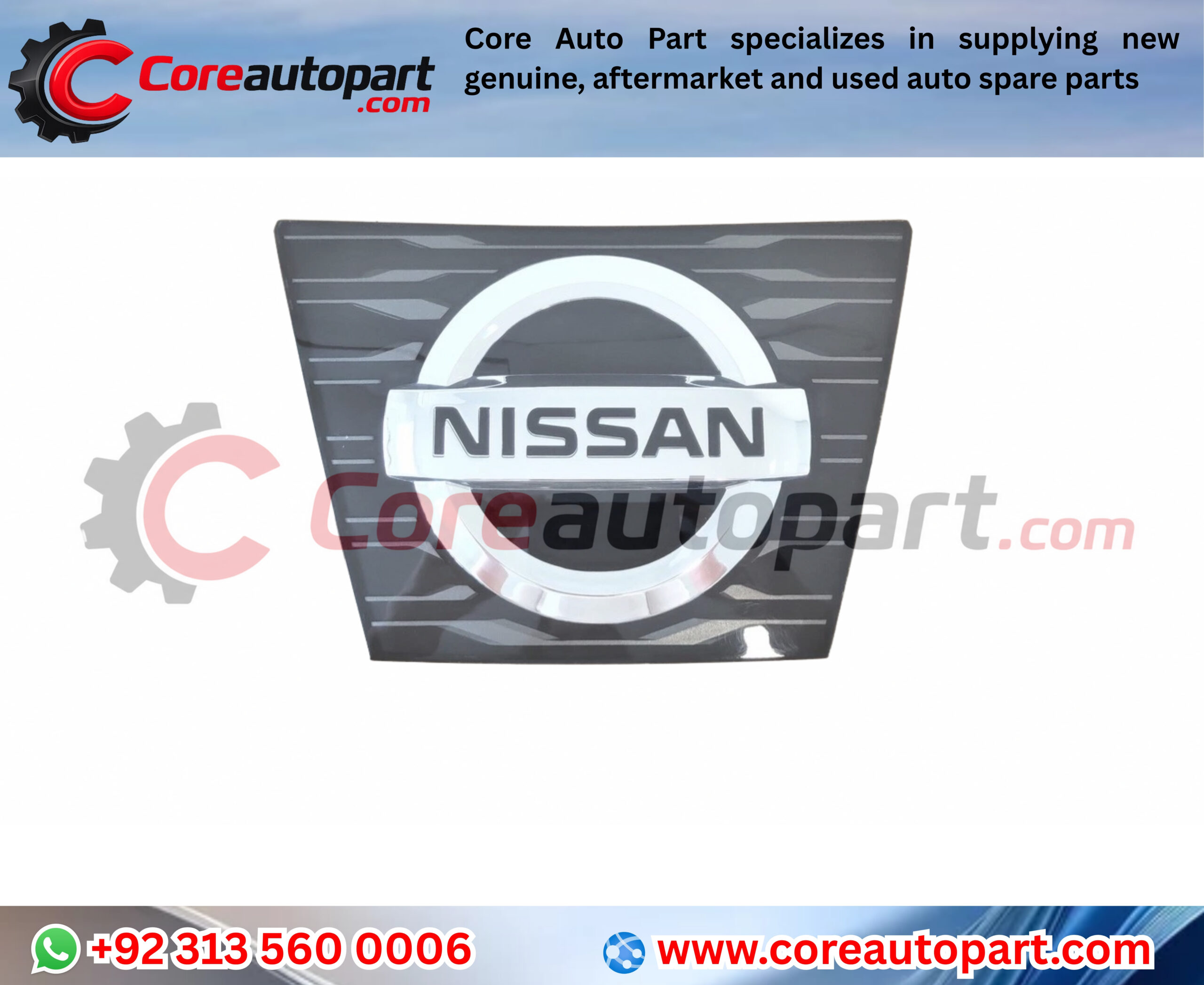 62890-6FL0A NEW Front Emblem Compatible With Radar for 2017-2020 NISSAN ROGUE - Image 2