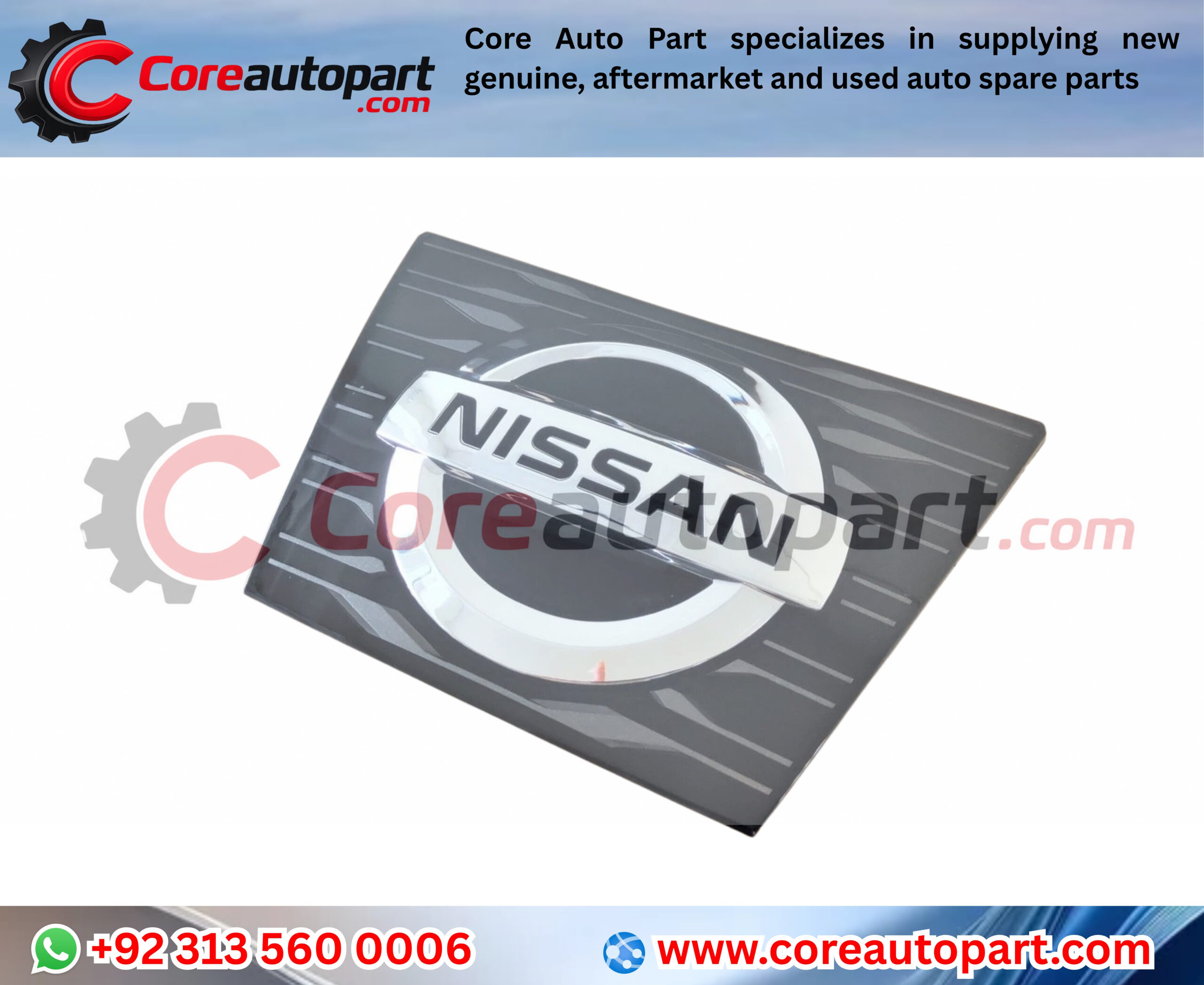 62890-6FL0A NEW Front Emblem Compatible With Radar for 2017-2020 NISSAN ROGUE