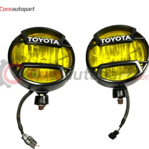Vintage JDM Toyota 8-inch yellow fog lights pair**RARE/GENUINE