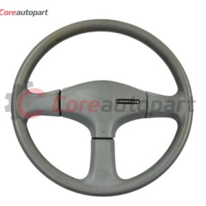 Steering Wheel Corolla 1987-1992 AE90, AE92, EE90, EE91 Genuine Used Light Gray Corolla JDM OEM with Horn Pad